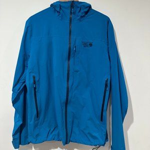 Men's Mountain Hardwear Rain Jacket, Blue, Large